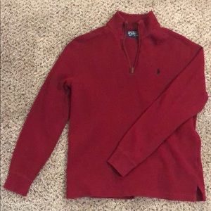 Red Polo pullover sweater